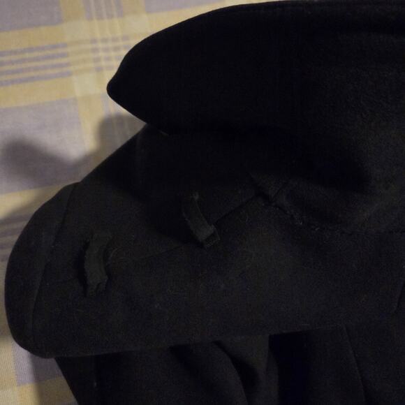 Vintage 60s 70s Peacoat US NAVY Officer 100% Wool Black Gold Buttons 36R EUC - Picture 13 of 13